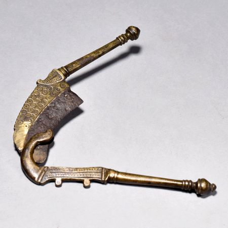 Vintage Betel Nut Cutter Handmade Brass Iron Tool