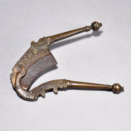 Vintage Brass Iron Nut Cutter Handmade Brass Tool