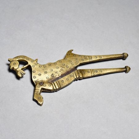 Vintage Horse Handle Brass Nut Cutter