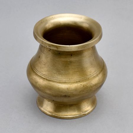 South Indian Brass Holy Water Pot for Flower Decor