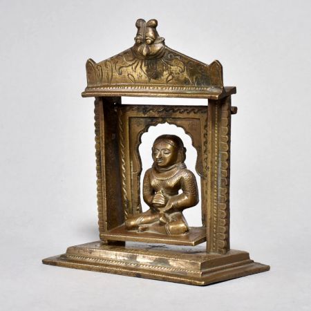 Handmade Brass Goddess Padmavati on Swing Statue