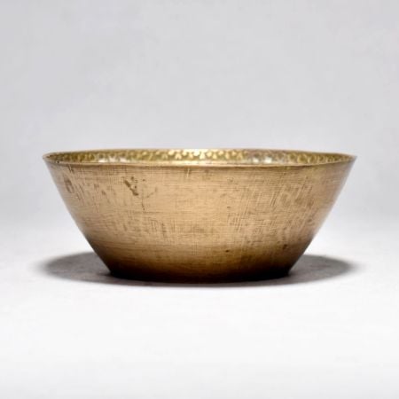 Vintage Holy Bowl with Fine Islamic Carvings and Iranian Art Calligraphy