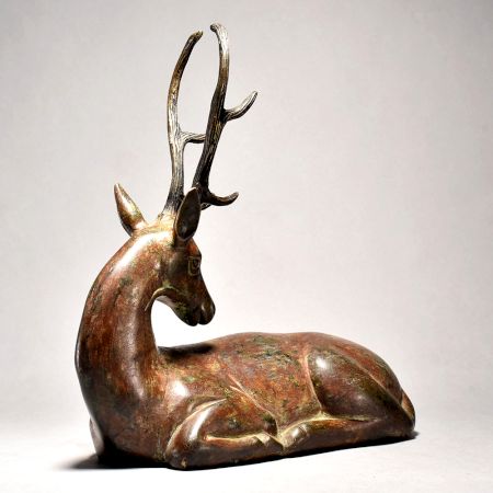 Vintage English Art Deer Figurine for Home Decor