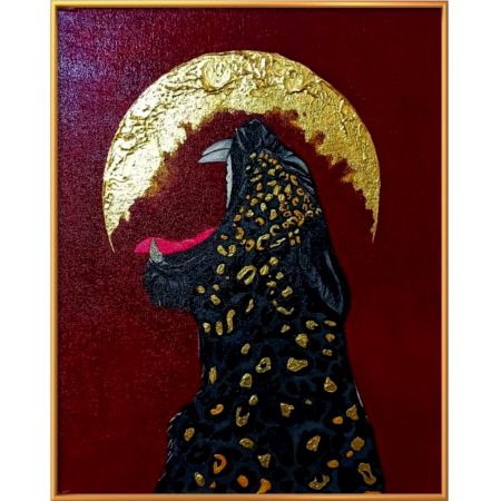 The Regal Roar Acrylic on Canvas Painting