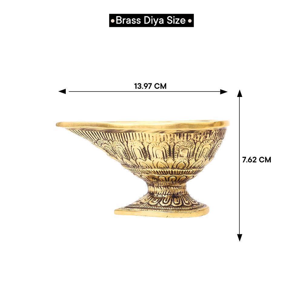 Brass Oil Lamp Decorative Diyas For Diwali