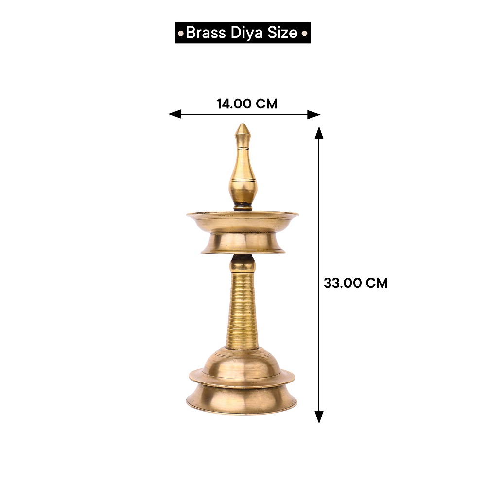 Sturdy Oil Lamp Made of Brass