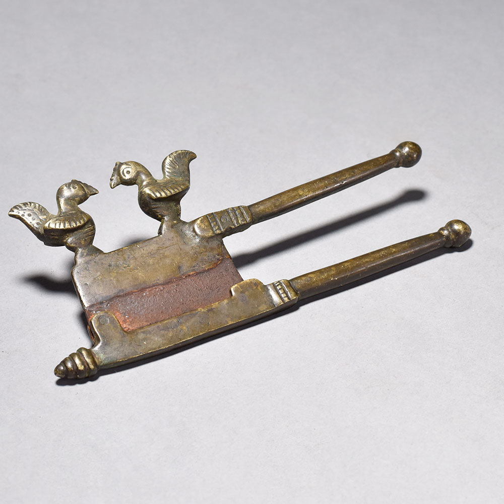 Vintage Brass Betel Nut Cutter with Bird Design