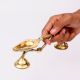 Rare Handmade Brass Temple Oil Lamp