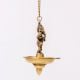 Brass Lord Ganesha With Hanging Lamp Or Diya