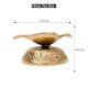 Brass Pepal Leaf Oil Lamp Diya On Decorative Base