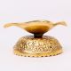 Brass Pepal Leaf Oil Lamp Diya On Decorative Base