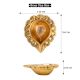 Brass Bud Shaped Decorative Border Oil Lamp Diya