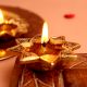 Brass Starry Flower Oil Lamp Diwali Decoration Gift