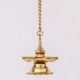 2 Pieces Brass Peacock 7 Wick Hanging Chain Diya