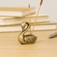 Tribal Brass Swan Incense Holder