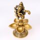 Brass Dancing Ganesha Five Wicks Oil Lamps Or Diyas