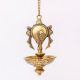 Handmade Golden Brass Hanging Diya Home Temple Pooja Room With Chain