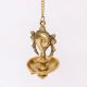 Handmade Golden Brass Hanging Diya Home Temple Pooja Room With Chain