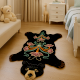 Handmade Black Rug Woolen Tufted Bear Rug