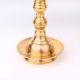 Golden Brass Oil Lamp with Lingam on Top