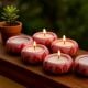 Modern Tea Light Holders Made of Ceramic in Set of 4
