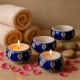 Beautiful Handmade Ceramic Tea Light Holder in Set of 4