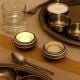 Handmade Tea Light Holder Made of Premium Ceramic in Set of 4