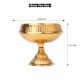 Round Golden Vintage Brass Oil Lamp for Decor