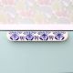 Blue Leaf Floral Ceramic Drawer Handle (Large Size)
