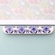 Blue Leaf Floral Ceramic Drawer Handle (Large Size)