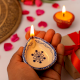 Premium Blue and White Ceramic Diwali Diya For Temple Decoration-Pack of 3