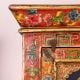 Handmade Wooden Box with Dual Deity Paintings | Antique Hand-Painted Vintage Cabinet