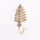 Golden Brass Leaf Wall Hook