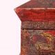 Handmade Red Wooden Box with Buddha & Sacred Symbols |Hand-Painted Storage Chest