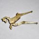 Vintage Horse Handle Brass Nut Cutter