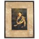 Ravi Verma Print with Hand Work of Indian Lady in Wooden Frame