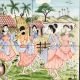 Traditional Tile Painting of Kunbi Dance from Goa