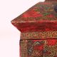 Handmade Wooden Painted Box with Dragon and Buddha Artwork