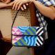 Luxury Handmade Colorful Beaded Shoulder Bag Geometric Abstract Pattern Purse