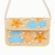 Luxury Colorful Beaded Shoulder Bag with Seashell & Starfish Design