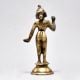 Vintage Brass Hindu Goddess Radha Standing Statue