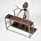 Vintage Modern Art Piano Player Statue