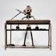 Vintage Modern Art Piano Player Statue