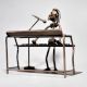 Vintage Modern Art Piano Player Statue