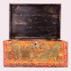 Antique Style Wooden Storage Box with Dragon Artwork