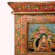 Decorative Wooden Cabinet with Handcrafted Buddha Designs