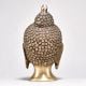 Elegant Brass Lord Buddha Head Sculpture
