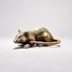 Brass Rat Figurine with Long Tail
