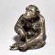 Brass Sitting Chimpanzee Figurine