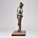 Handcrafted Vintage Soldier Figurine with Wooden Base